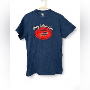 NWT Buffalo Bills Stoney Clover Lane x '47 Jetty Blue T-Shirt Size Small